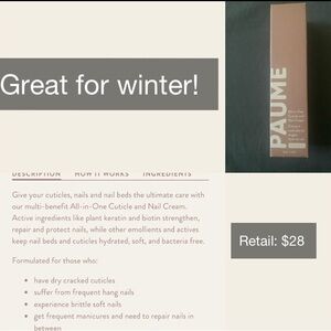 PAUME All-in-One Cuticle and Nail Cream